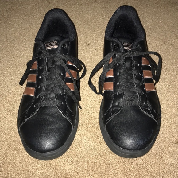 adidas cloudfoam black rose gold